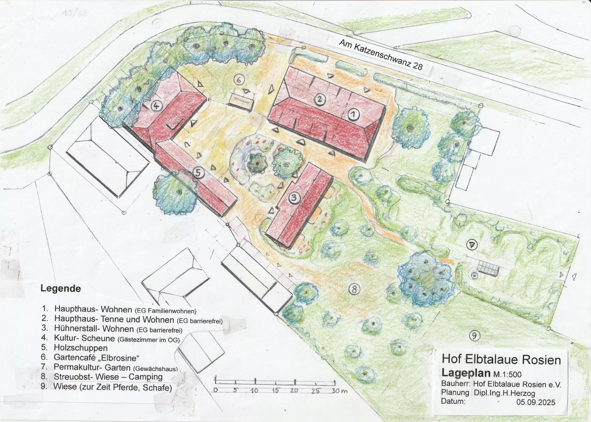 Lageplan vom Hof Elbtalaue Rosien e.V. in Rosien